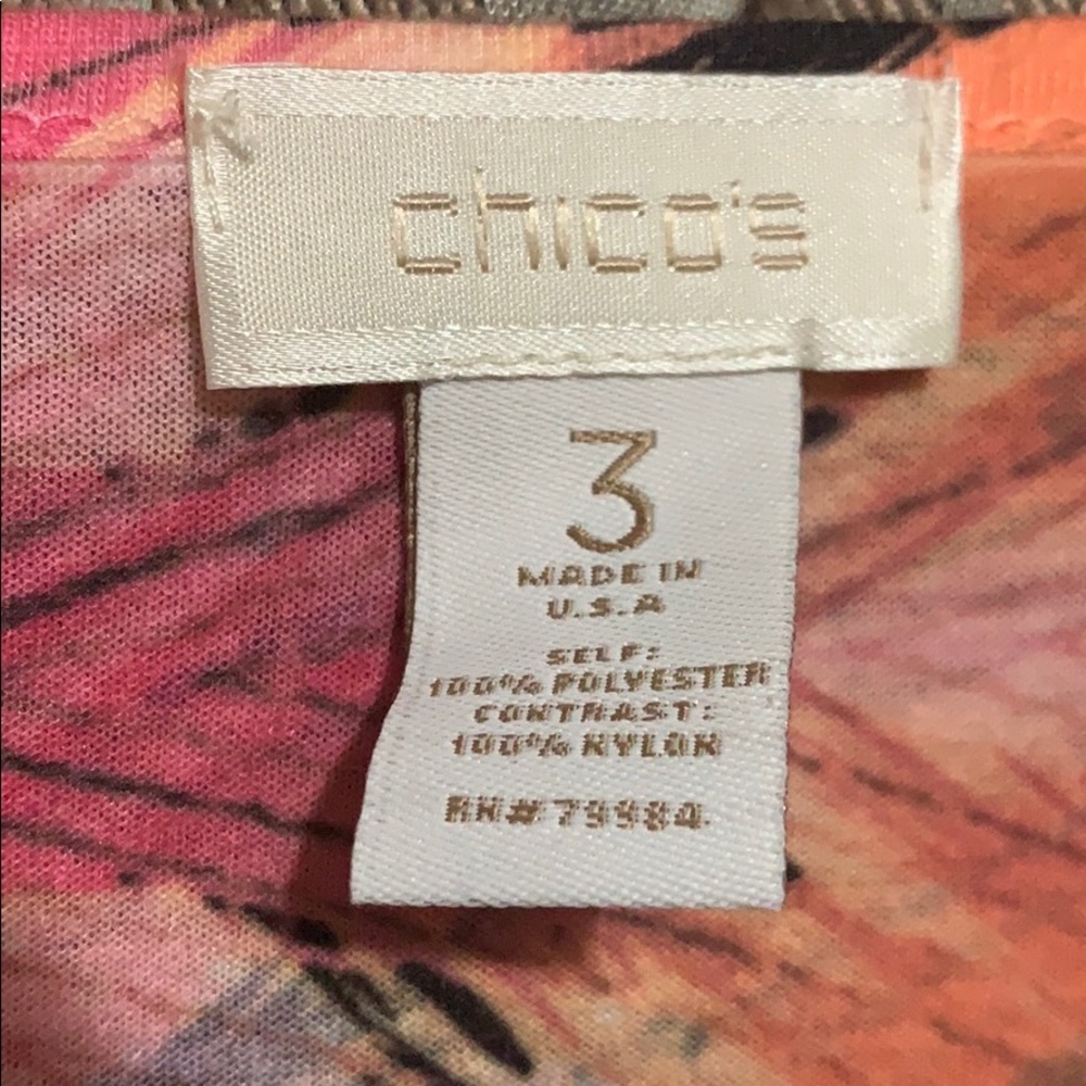 Chico’s Ruffle Tank size 3 - Picture 2 of 4